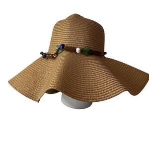 Women’s straw hat‎ NEW 50+ khaki sunhat